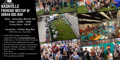Nashville Frenchie Meetup @ Urban Dog Bar 03_07_2026