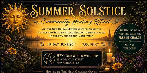 Summer Solstice Community Healing Ritual \ud83c\udf1e