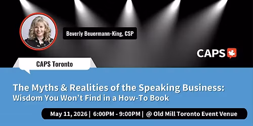 The Myths & Realities of the Speaking Business