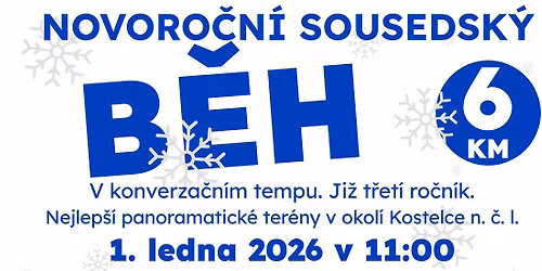 Novoro\u010dn\u00ed b\u011bh na 6 km v okol\u00ed Kostelce n. \u010c. l.