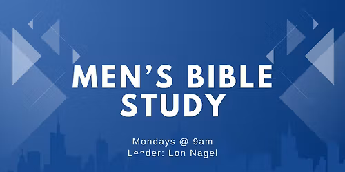 Men's Monday Morning Bible Study