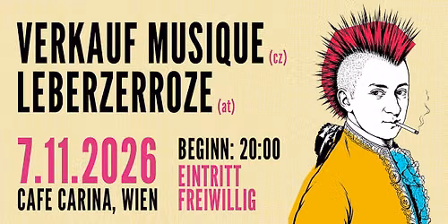 Verkauf Musique (cz) + Leberzerroze | Cafe Carina WIEN