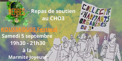 Kouss Kouss Festival Repas de soutien au CHO3