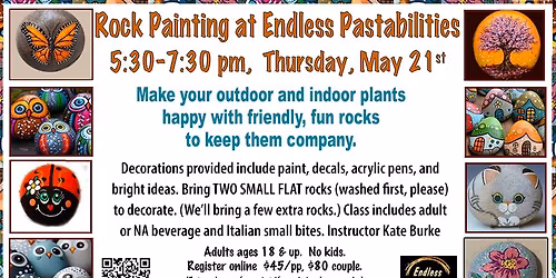 Garden Rock Painting at Pastabilities