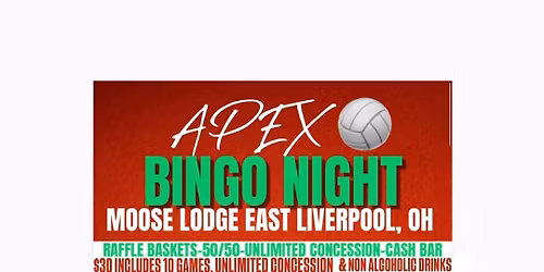 APEX VOLLEYBALL ACADEMY BINGO