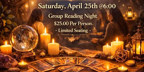 Group Reading with East Coast Mystic and Moonshine 