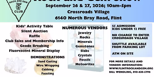 2026 Annual Flint Rock and Gem Show