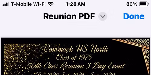 Commack HS North Class of 1975 50th Reunion 