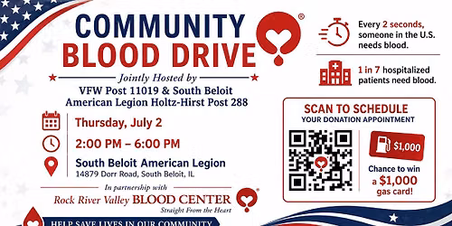 🩸 Save the Date: Community Blood Drive