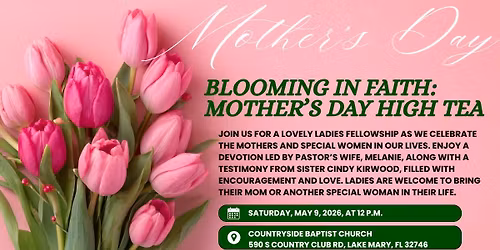 Mother's Day High Tea