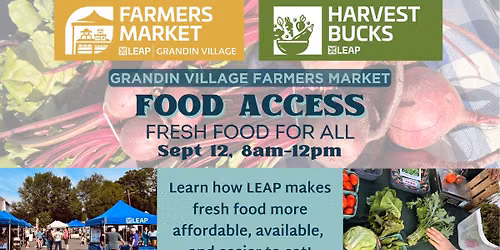 Food Access with LEAP at Grandin Village Farmers Market
