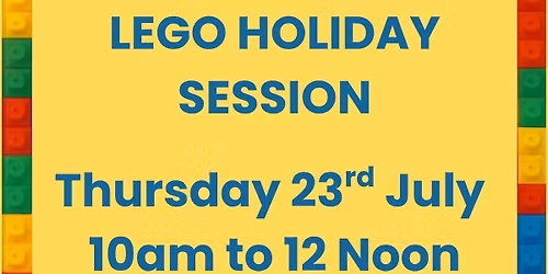 Lego school holiday session