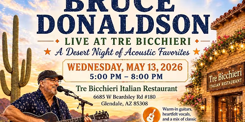 Live music with Bruce Donaldson 