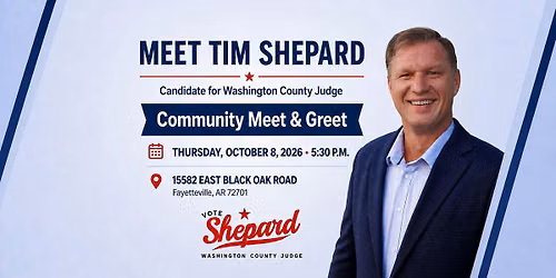 Community Meet and Greet with Tim Shepard