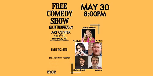Free Comedy Show at Blue Elephant Art Center