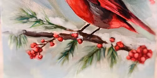 Friday Night Cardinal Painting