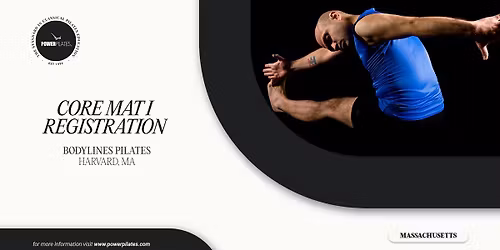 PILATES CERTIFICATION COURSE: Core Mat I in Harvard, MA