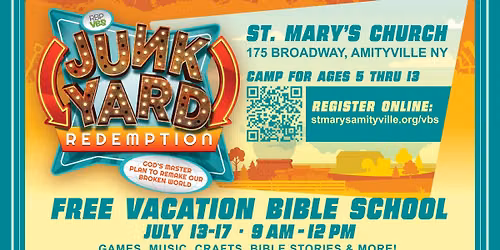 Vacation Bible School (VBS) July 13-17 Amityville