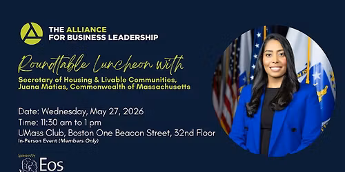 ABL Luncheon Roundtable with Guest Speaker Secretary Juana Matias