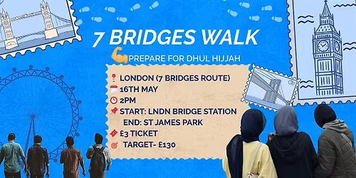 7 Bridges Walk with Inspirited Minds in preparation for Dhul Hijjah!