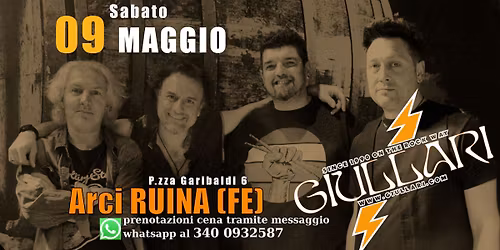 Giullari cena + live Arci RUINA (FE)