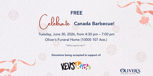 Free Celebrate Canada BBQ