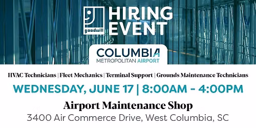 Hiring Event for Columbia Metropolitan Airport