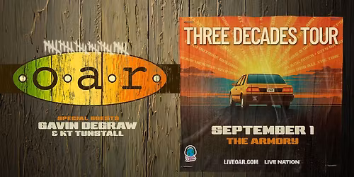O.A.R. Three Decades Tour - LIVE at The Armory