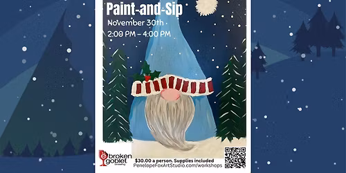 November Paint and Sip With Penelope Fox Art Studio