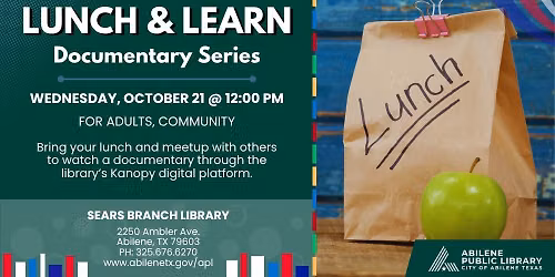 Lunch & Learn: "The Stray Story" (Sears Branch)