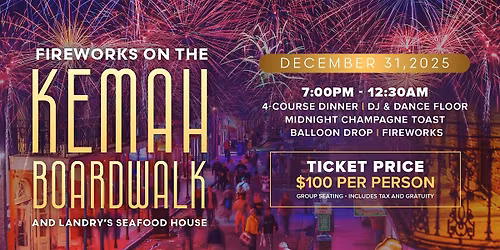 Landry's Seafood House - Kemah: New Year's Eve Celebration