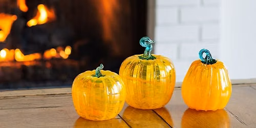 glassybaby pumpkin glassblowing 