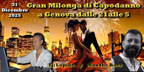Veglia di Capodanno in Tango a Genova