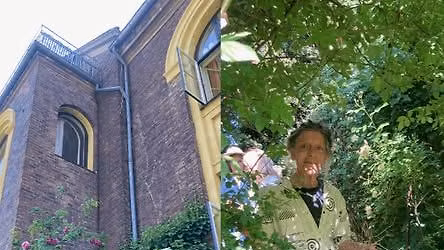 Rosenhaven i huset fra 1865