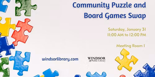 Community Puzzles and Games Swap
