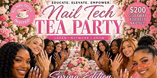 Nail tech 1st annual Spring tea party