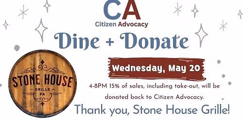 Dine + Donate - Stone House Grille