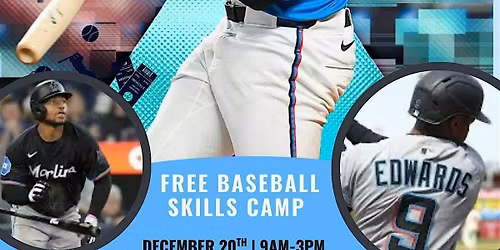 Xavier Edwards Free Baseball Skills Camp 2025