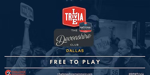 Weekly Live Trivia Nights at The Devonshire Club - Dallas