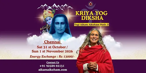 CHENNAI KRIYA YOG DIKSHA