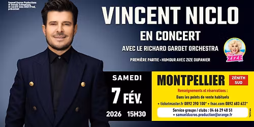 VINCENT NICLO En Tourn\u00e9e \/ En 1\u00e8re partie, la Marseillaise Zize Dupanier et son humour Pagnolesque