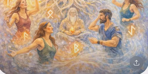 Shamanistisk trommerejse og trancedans ,  Oplev runernes kraft og galder 