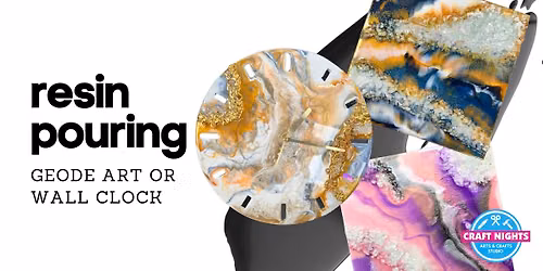 RESIN POURING - Geode Art or Wall Clock