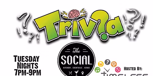 Trivia at The Social! \ud83c\udf54 Eat . \ud83c\udf7aDrink . \ud83c\udfc6Play