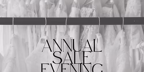 Annual bridal sale evening!