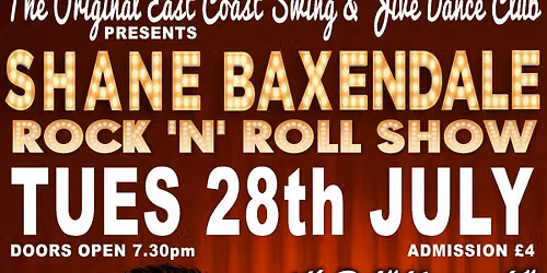 Tuesday with Shane Baxendale at The Original East Coast 