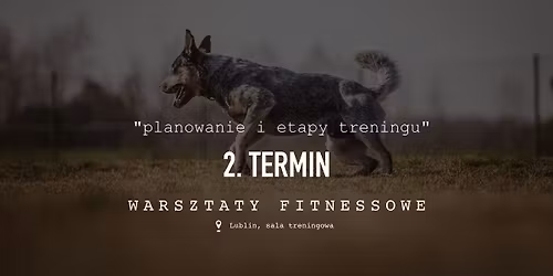 Warsztaty psiego fitnessu - LUBLIN - drugi termin, temat ten sam