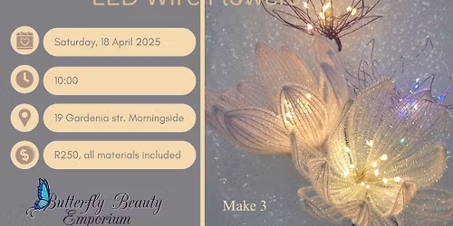 LED wire flower workshop