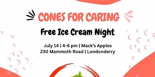 Join AARP NH for Cones for Caregiving FREE Ice Cream Event in Londonderry