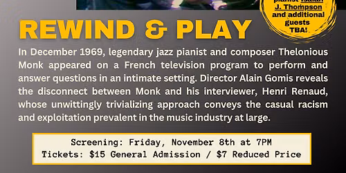 The Music of Thelonious Monk at Birdland Theater